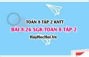 Bài 8.26 SGK Toán 8 tập 2 Kết nối tri thức